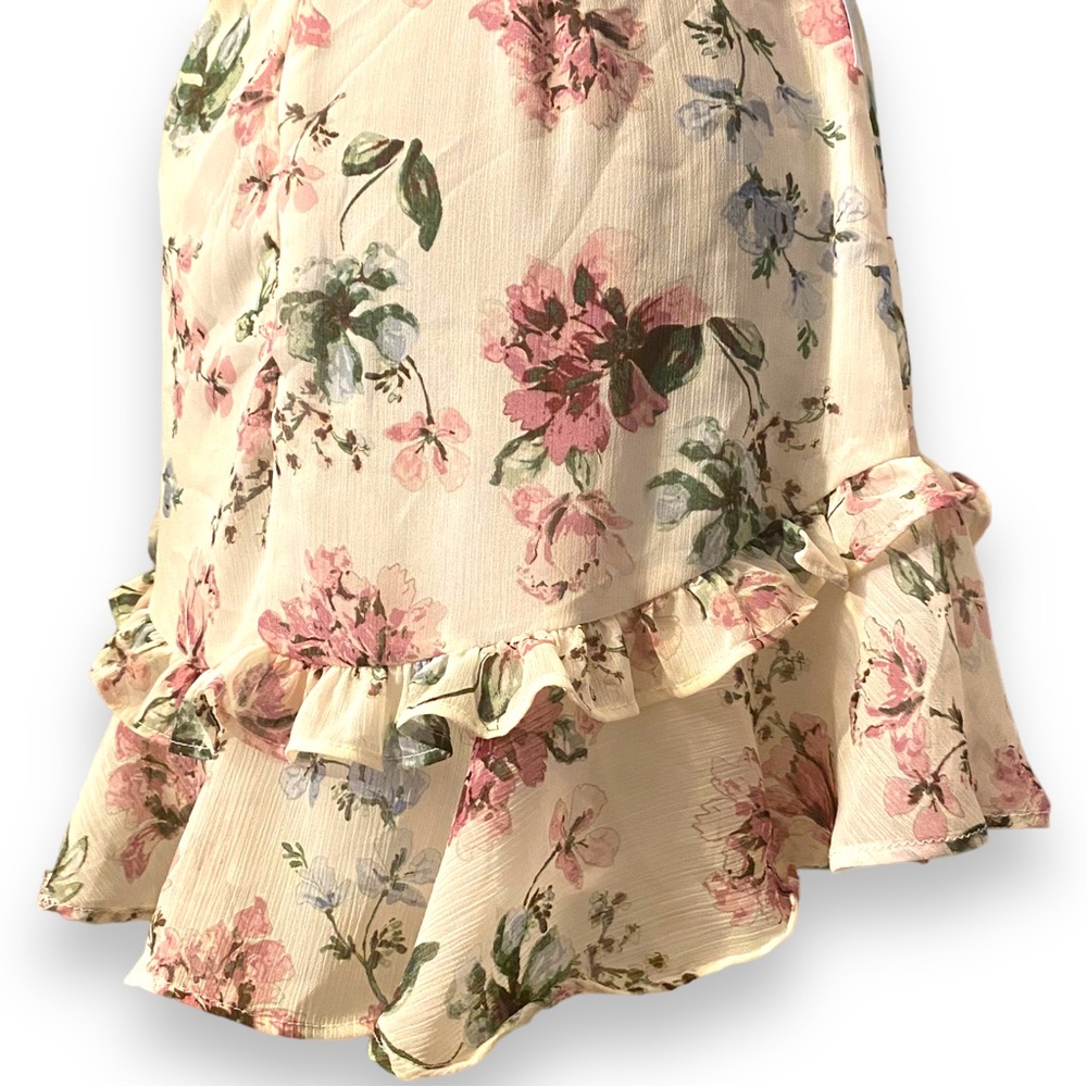 Olivaceus Cut Out Floral Mini Dress Women’s M - Picture 9 of 10